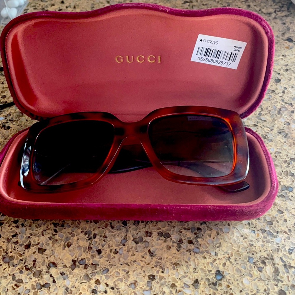 Authentic Gucci Sunglasses. Tortoise color